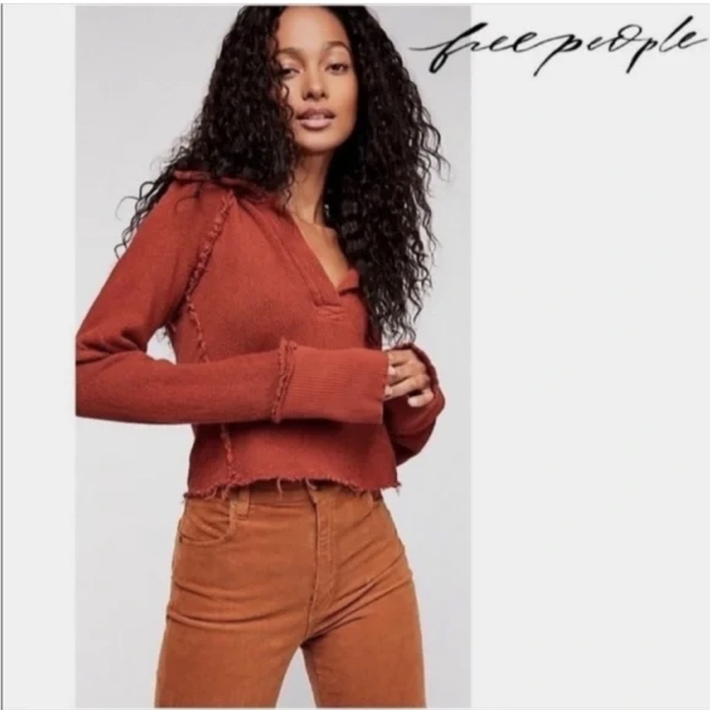 Free People Women's Rust Sweater